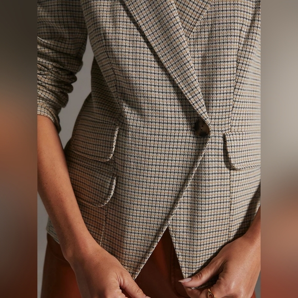 Maeve Collegiate Plaid Knit Blazer - Picture 3 of 8